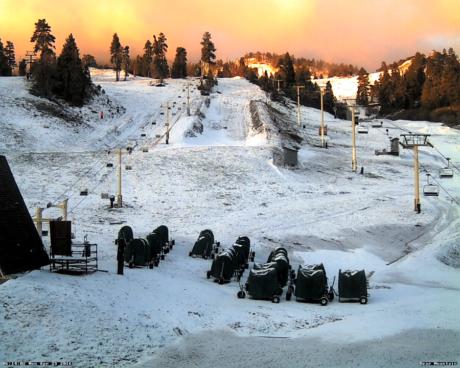 Bear Mountain spring snow